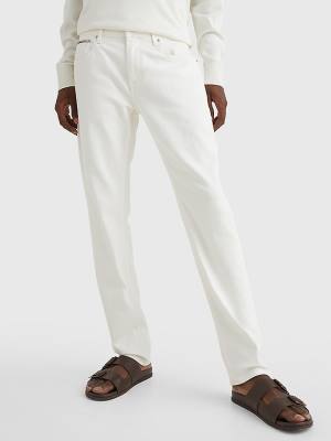 Tommy Hilfiger Denton Straight White Jeans Heren Denim | TH784PEM