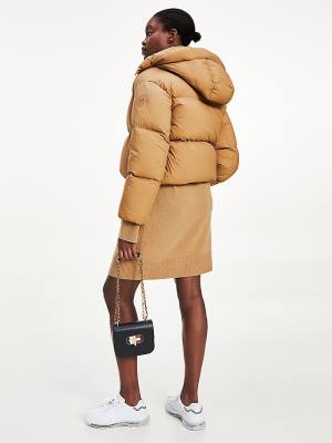 Tommy Hilfiger Down Puffer Jassen Dames Bruin | TH524BQL