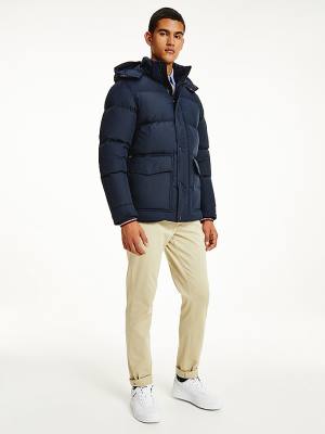 Tommy Hilfiger Down Puffer Jassen Heren Blauw | TH310YWQ