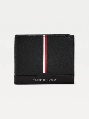 Tommy Hilfiger Downtown Leren Portefeuille Heren Zwart | TH926CXR