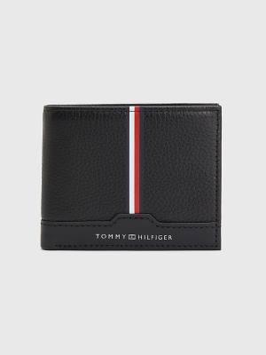 Tommy Hilfiger Downtown Small Leren Portefeuille Heren Zwart | TH840ORJ