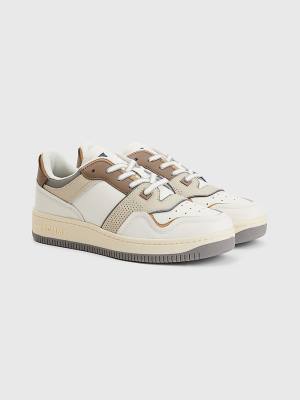 Tommy Hilfiger Elevated Basket Sneakers Heren Wit | TH845SVL