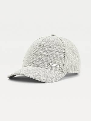 Tommy Hilfiger Elevated Essential Herringbone Cap Hoeden Heren Grijs | TH916ZTX