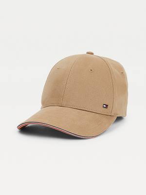 Tommy Hilfiger Elevated Signature Cap Hoeden Heren Beige | TH273JSZ