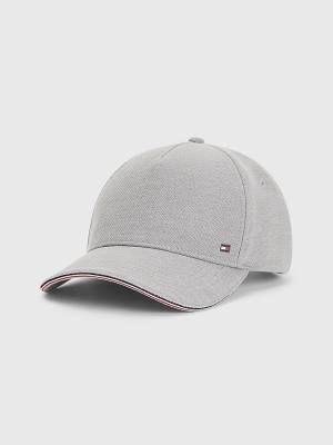 Tommy Hilfiger Elevated Signature Tape Cap Hoeden Heren Grijs | TH109BSE