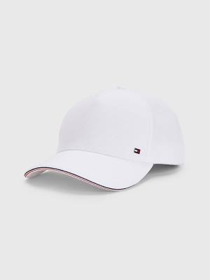 Tommy Hilfiger Elevated Signature Tape Cap Hoeden Heren Wit | TH986XRJ