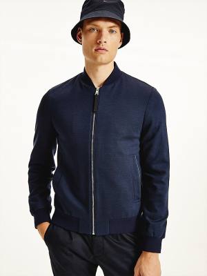 Tommy Hilfiger Elevated Suit Bomber Jassen Heren Blauw | TH376TUK