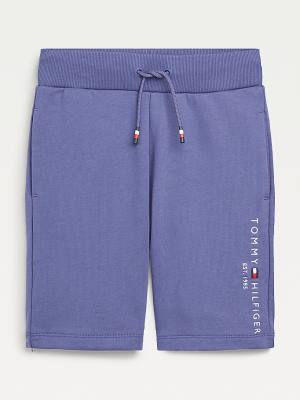 Tommy Hilfiger Essential Drawstring Sweat Shorts Broek Jongens Blauw | TH802NHS