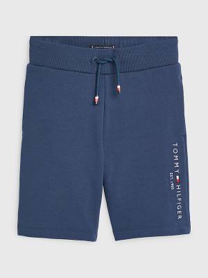 Tommy Hilfiger Essential Drawstring Sweat Shorts Broek Jongens Blauw | TH839JHC