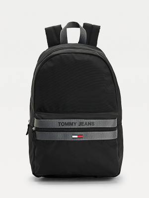 Tommy Hilfiger Essential Logo Recycled Polyester Backpack Tassen Heren Zwart | TH638GEA