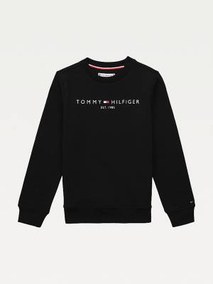 Tommy Hilfiger Essential Logo Sweatshirts Meisjes Zwart | TH375AXM