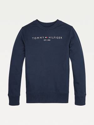 Tommy Hilfiger Essential Logo Sweatshirts Jongens Blauw | TH470BRM