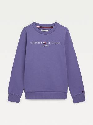 Tommy Hilfiger Essential Logo Sweatshirts Jongens Blauw | TH528SMW