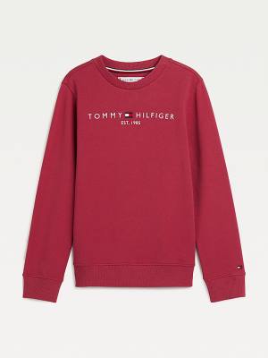 Tommy Hilfiger Essential Logo Sweatshirts Meisjes Rood | TH671HNV