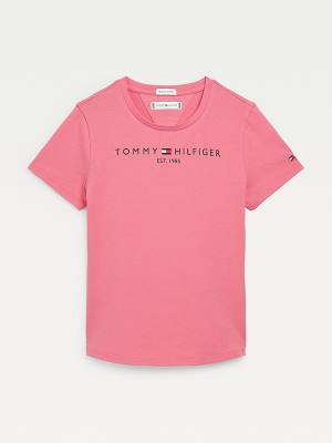 Tommy Hilfiger Essential Logo T-shirts Meisjes Rood | TH283SDA