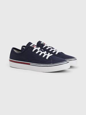 Tommy Hilfiger Essential Low-Cut Sneakers Heren Blauw | TH790ZFL