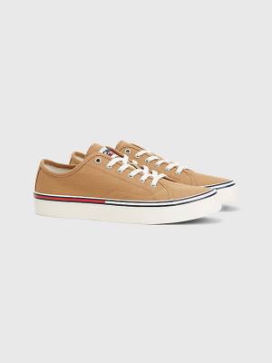 Tommy Hilfiger Essential Low-Cut Sneakers Heren Khaki | TH924SBM