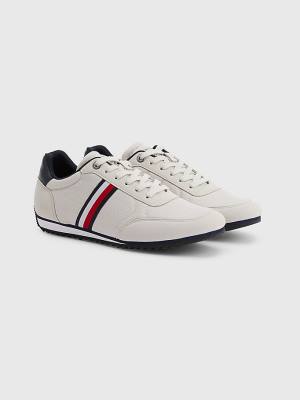 Tommy Hilfiger Essential Mesh Signature Tape Sneakers Heren Grijs | TH127BAP