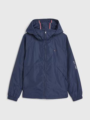 Tommy Hilfiger Essential Met Capuchon Jassen Jongens Blauw | TH781QYM