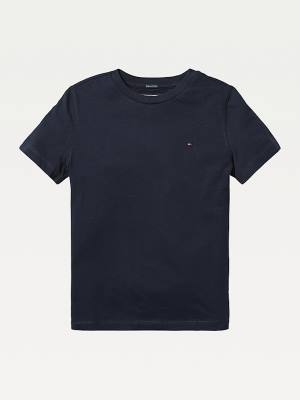 Tommy Hilfiger Essential Organic Katoenen T-shirts Jongens Blauw | TH097ZTP