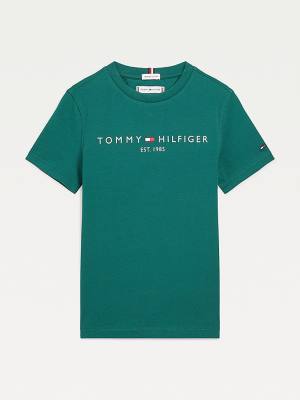 Tommy Hilfiger Essential Organic Katoenen T-shirts Jongens Groen | TH138BRE