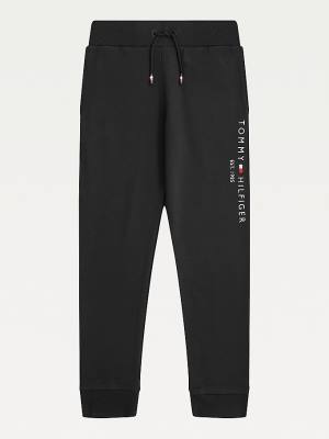 Tommy Hilfiger Essential Organic Katoenen Logo Joggers Broek Jongens Zwart | TH409NVU