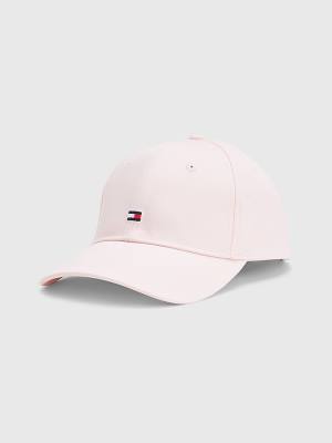 Tommy Hilfiger Essential Organic Katoenen Flag Cap Hoeden Dames Roze | TH627FAK