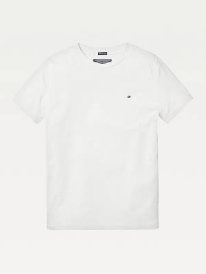 Tommy Hilfiger Essential Organic Katoenen T-shirts Jongens Wit | TH749KFI