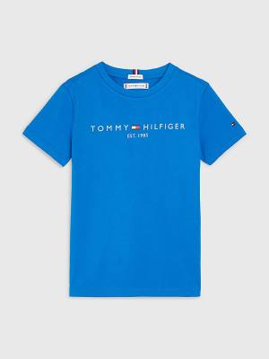 Tommy Hilfiger Essential Organic Katoenen T-shirts Jongens Blauw | TH890QVH