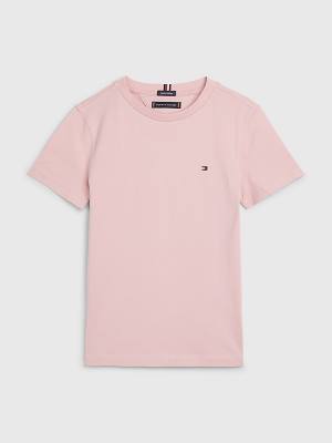 Tommy Hilfiger Essential Organic Katoenen T-shirts Jongens Roze | TH902KAZ