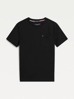 Tommy Hilfiger Essential Pocket T-shirts Jongens Zwart | TH203KYE