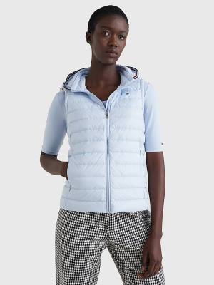 Tommy Hilfiger Essential Removable Hood Down Vest Jassen Dames Blauw | TH701VKD