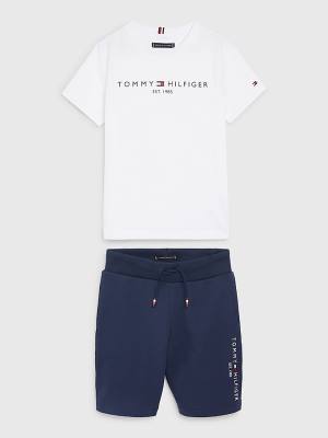 Tommy Hilfiger Essential Shorts And Set Sweatshirts Jongens Blauw | TH189NWK