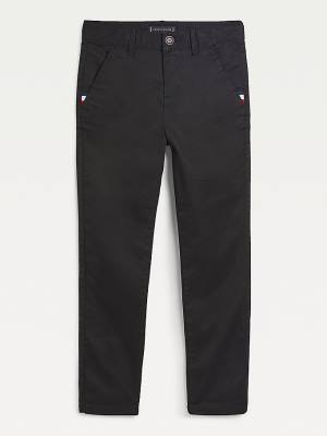 Tommy Hilfiger Essential Slim Fit Chinos Broek Jongens Zwart | TH139QAZ