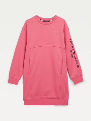 Tommy Hilfiger Essential Sweatshirt Jurken Meisjes Rood | TH890MPU