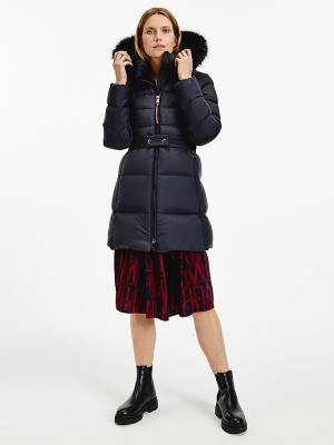 Tommy Hilfiger Essential TH Protect Padded Coat Jassen Dames Zwart | TH953DYJ