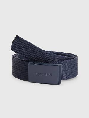 Tommy Hilfiger Essential Webbing Riemen Heren Blauw | TH390JQS