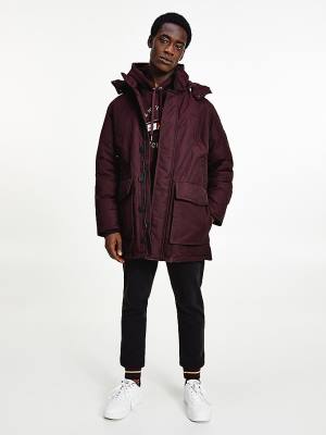 Tommy Hilfiger Exclusive Down Parka Jassen Heren Rood | TH620HIG