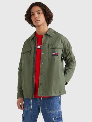 Tommy Hilfiger Expedition Logo Coach Overhemd Heren Groen | TH702DQV