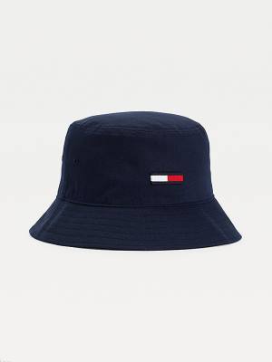 Tommy Hilfiger Flag Embroidery Bucket Hoeden Heren Blauw | TH810VUD