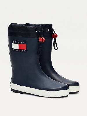 Tommy Hilfiger Flag Toggle Rain Laarzen Jongens Blauw | TH428MIV