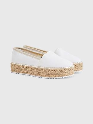 Tommy Hilfiger Flatform Espadrilles Loafers Dames Wit | TH824EXH