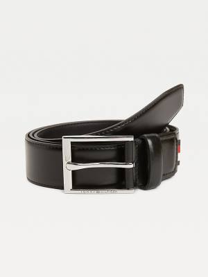 Tommy Hilfiger Formal Leren Riemen Heren Zwart | TH862NKR