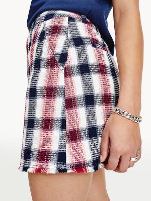 Tommy Hilfiger Gingham Check Mini Rokken Dames Rood | TH173ZEI