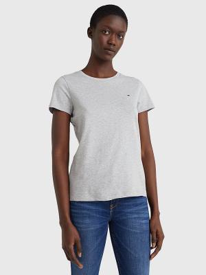 Tommy Hilfiger Heritage Crew Neck T-shirts Dames Grijs | TH269HTU