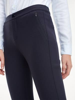 Tommy Hilfiger Heritage Skinny Fit Broek Dames Blauw | TH482VIZ