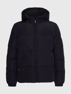 Tommy Hilfiger High Loft Removable Hood Puffer Jassen Heren Blauw | TH819MSH