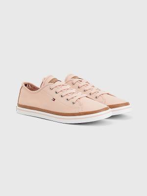 Tommy Hilfiger Iconic Logo Sneakers Dames Roze | TH536KQP