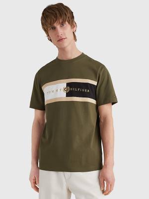 Tommy Hilfiger Icons Crest T-shirts Heren Khaki | TH158SOH