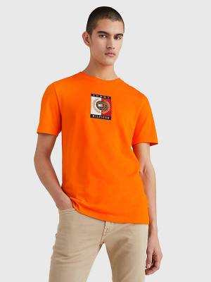 Tommy Hilfiger Icons Logo T-shirts Heren Oranje | TH204FUV